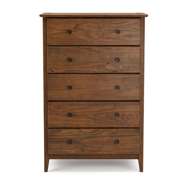Grain Wood Furniture Greenport 5 Drawer Dresser & Reviews Wayfair